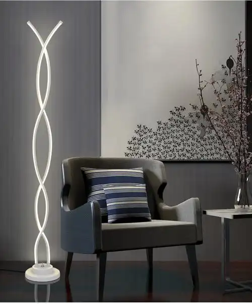 台灯落地灯卧室客厅落地灯风沙发灯温馨调光艺术出租屋落地灯 a款白色