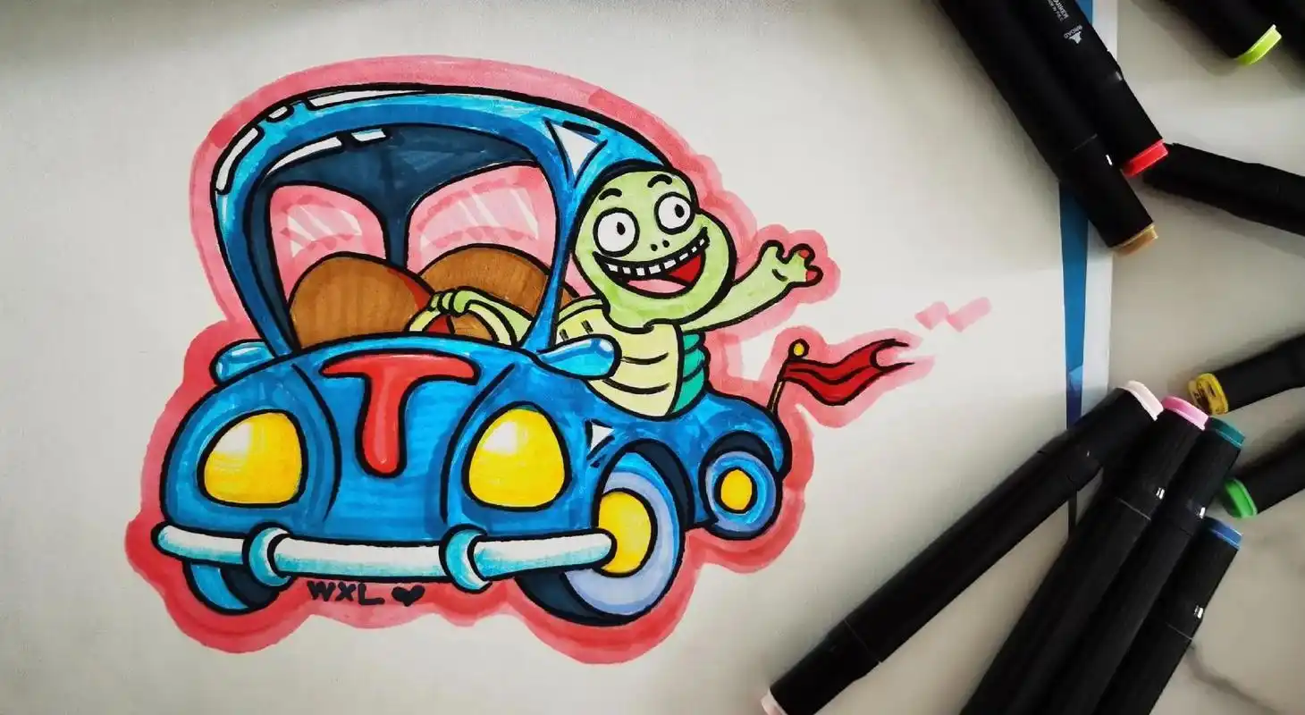 忍者神龟.小美丽的童画美术工作室#儿童创意美术作品 #爱画画 - 抖音