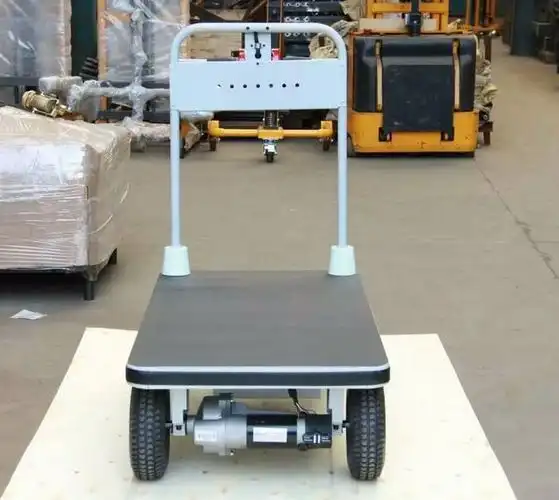 站驾式电动平板车骑行四轮电动升降平板车电动平板搬运车拉货