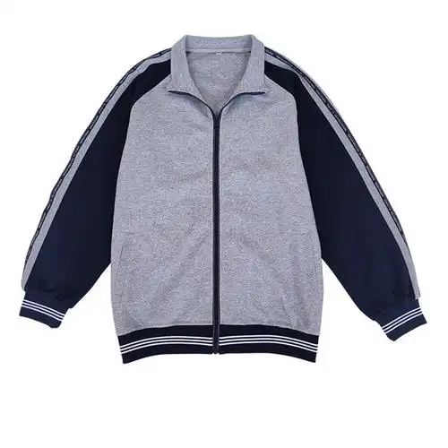 石家庄校服二中初中高中学生男女灰色上衣藏青色裤子春秋运动套装