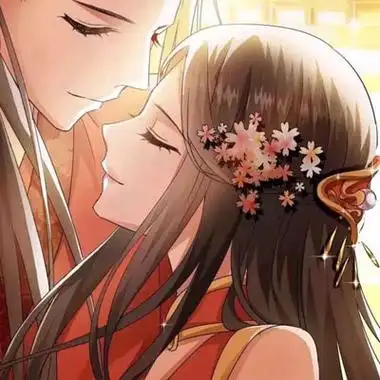 古风情头红衣一左一右 超清好看的古风嫁衣头像一对两张图片_情侣头像