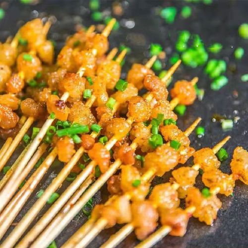 松井家湘西小串牛胸油串牛油串小肉串烧烤半成品100串包夺命小串