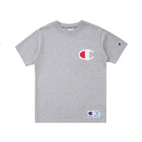 champion冠军男装刺绣大clogo夏季纯棉短袖t恤男女同款c3f36202