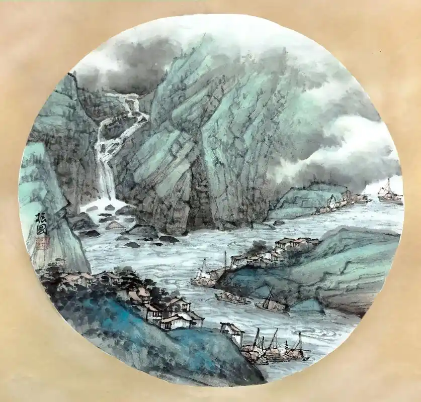 当代山水画大家程振国60幅天圆地方作品