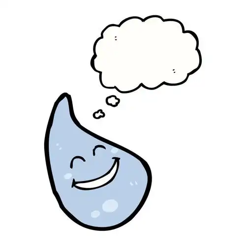 雨滴,矢量,在白色背景上的雨滴卡通