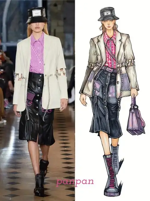 服装效果图女装06