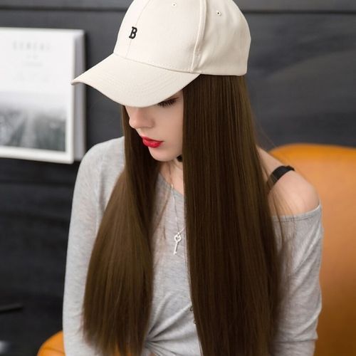 韩版假发帽子2021年爆款女秋冬哑光长发长直发自然网红时尚全头套