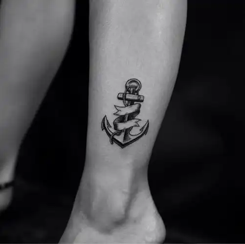 船锚_纹身图案手稿图片_怪杰 的纹身作品集