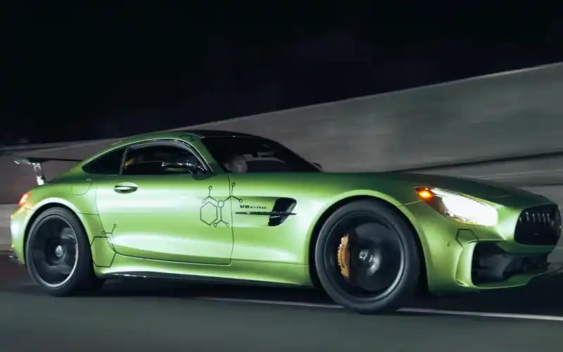 黑金车视频奔驰amggtr