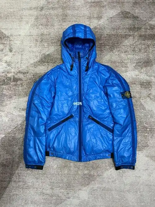 stoneisland08aw半透明网标羽绒服