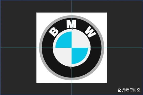 ps绘制宝马标志的步骤