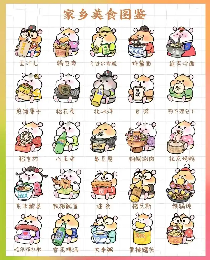 插画 美食 头像 手帐素材