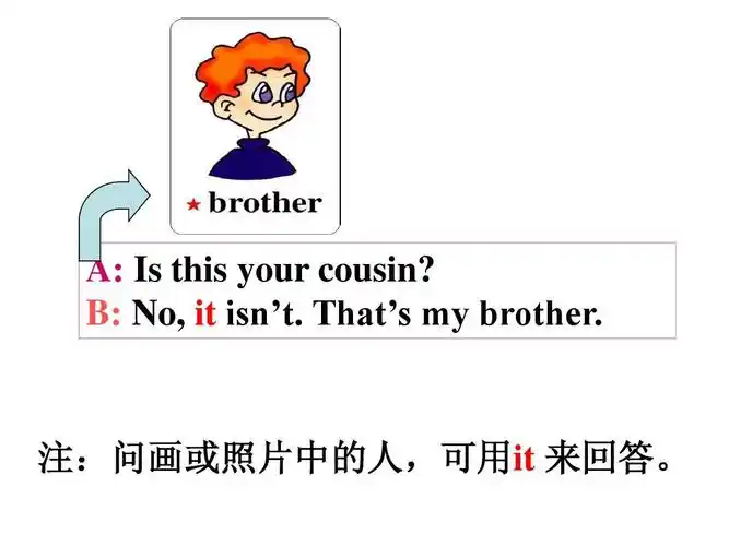 a: is this your cousin? b: no, it isnt. thats my brother.