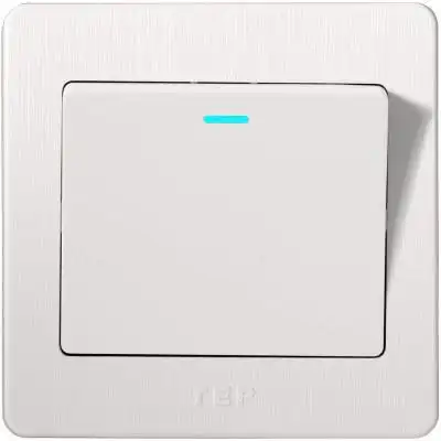 86型开关插座面板电灯开关按钮单开双联双极墙壁轻点家用一开双控