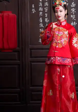 原创十二星座专属中式婚服天蝎座最仙双子座十足女王范儿