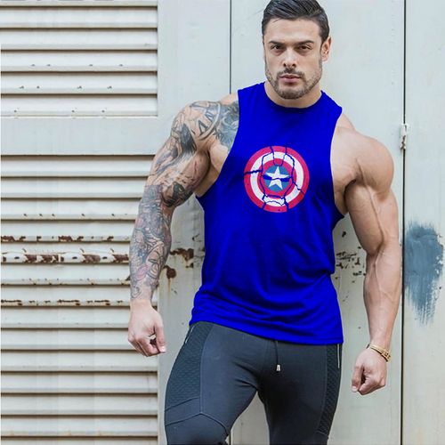 健身背心男速干肌肉力量训练宽松坎肩篮球运动衣无袖