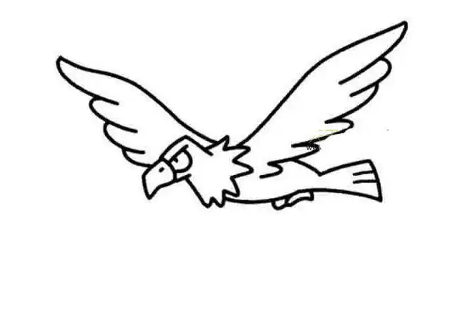 简笔画简单简笔画老鹰的画法视频老鹰的简笔画怎么画飞翔的雄鹰简笔画
