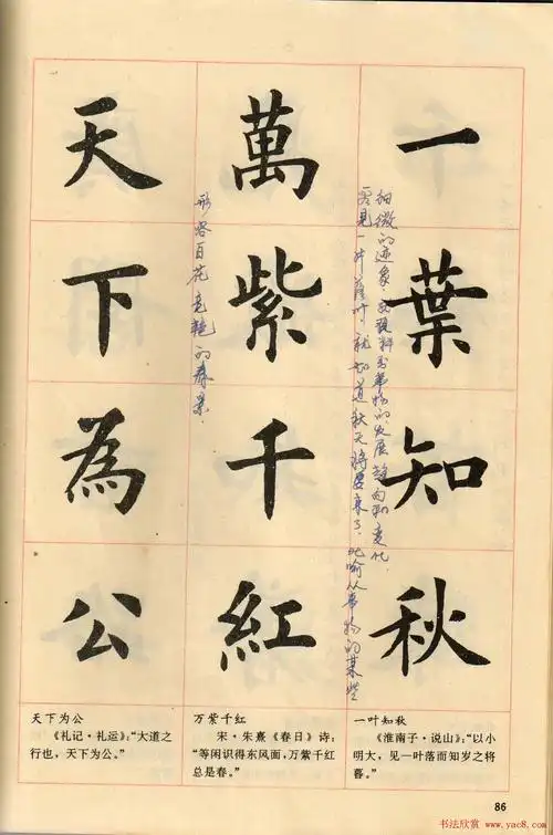 卢中南毛笔楷书字帖《中国成语300句》大图