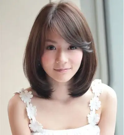 中长发波波头,波波头中长发型图片,中长发波波头发型