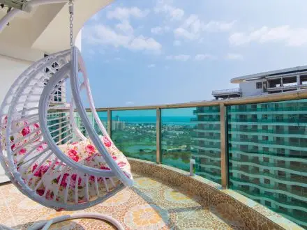 【雅阁小筑】银滩海景房地中海风可住8人可接机