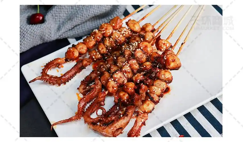 【一帆堂品】a级章鱼足串 40g*20串*5包/箱 4kg/箱