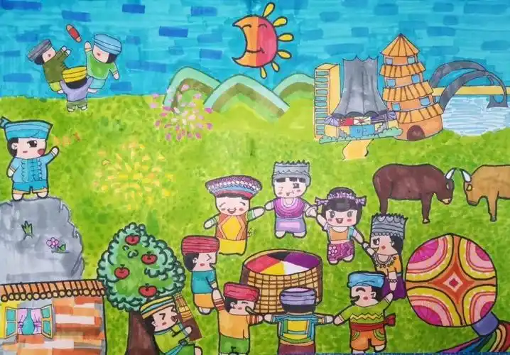 情满八桂画意壮乡三月三主题绘画比赛评选结果出炉啦