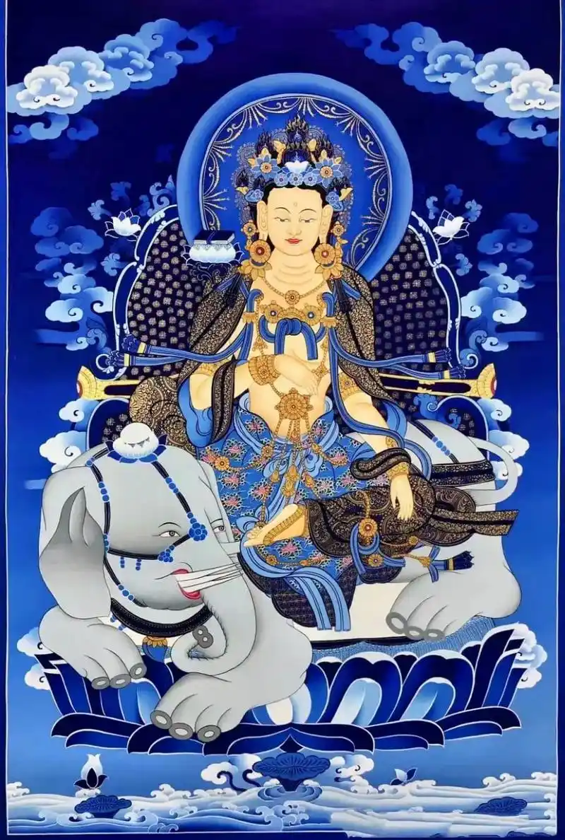 普贤菩萨,曾译遍吉菩萨,音译为三曼多跋陀罗,中国佛教四大菩萨 - 抖音