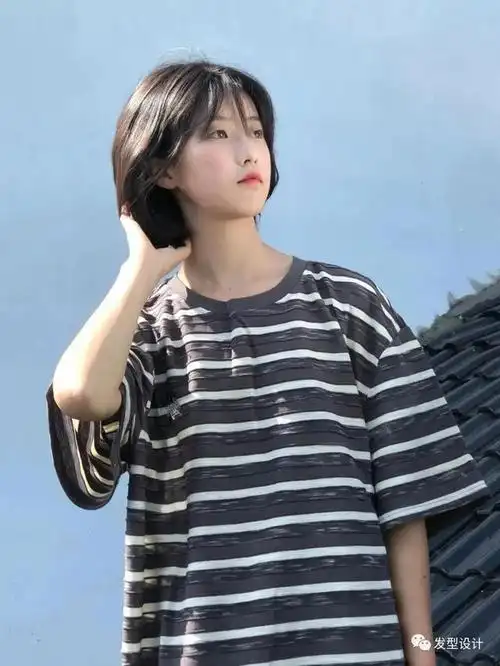 少年感短发圆脸微胖(少年感短发肉脸也好看)(19)