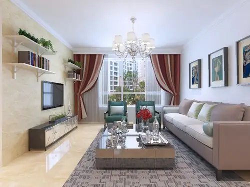 现代简约二居室装修效果图90平米4万现代简约二居室装修案例大全-沈阳