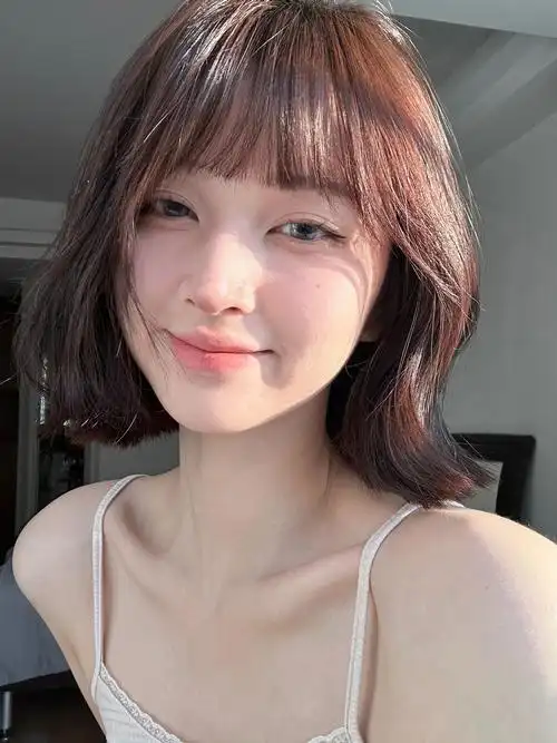 短发 复古韩式小法式外翻 俏皮可爱