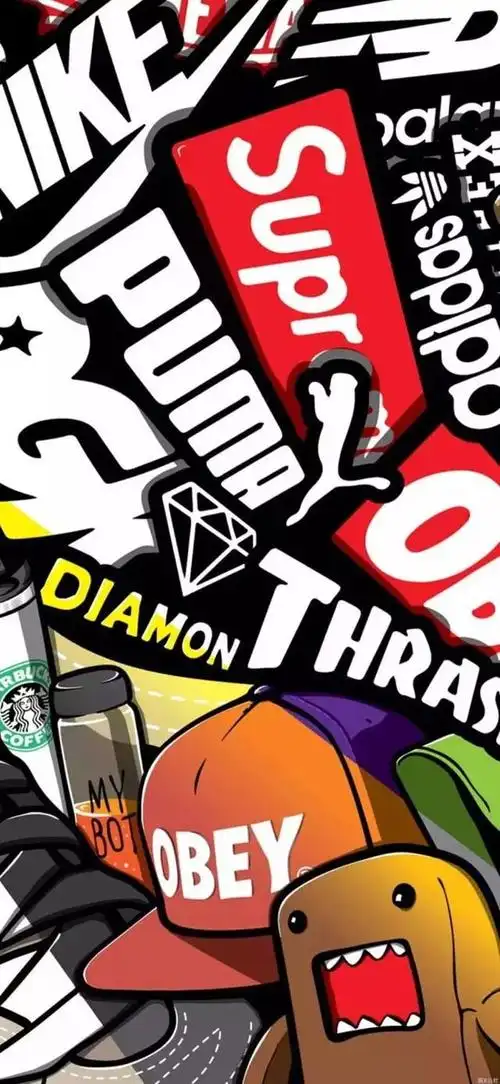 个性潮牌手机壁纸,超清锁屏,全面屏壁纸