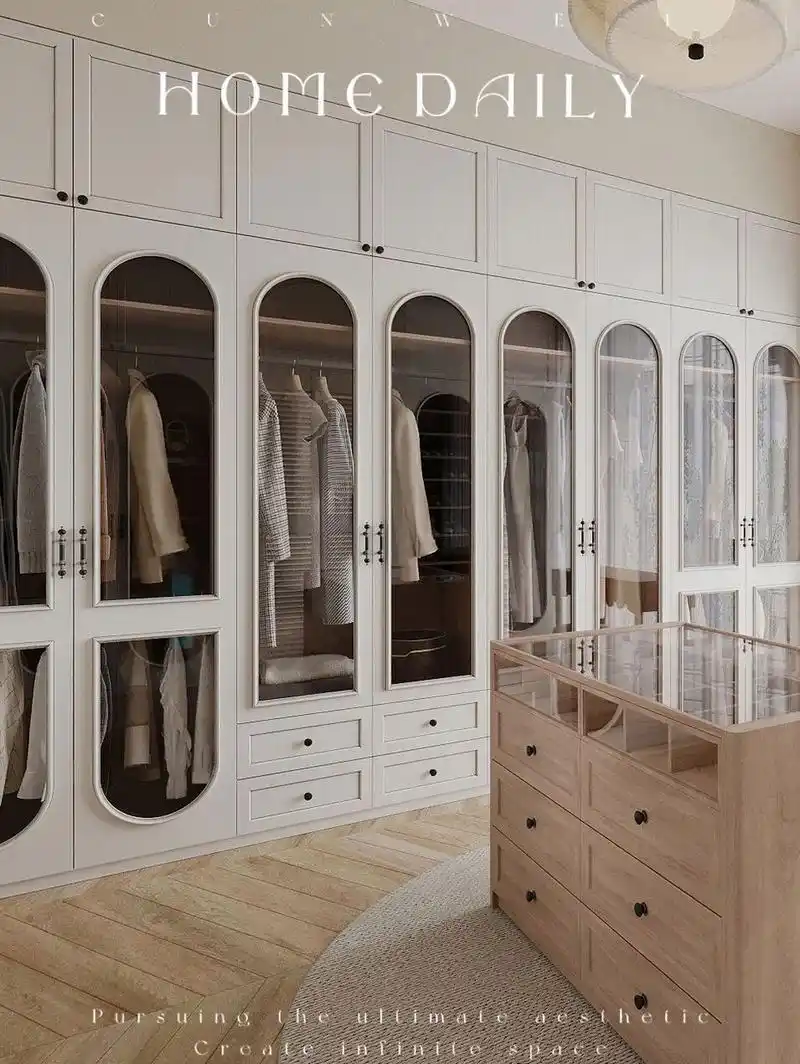 这个轻法式衣帽间,大概是少女收割机吧!