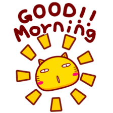 哈咪猫英文表情～good morning