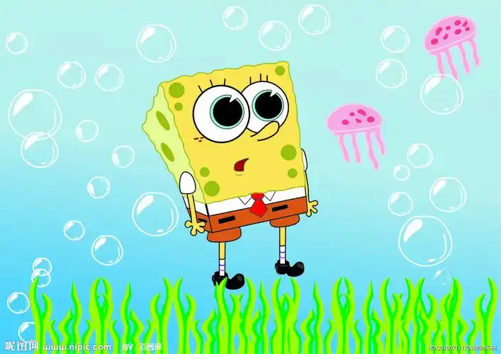 nipic.com/show/3/73/6206190121fc4797.html 海绵宝宝和水母图片