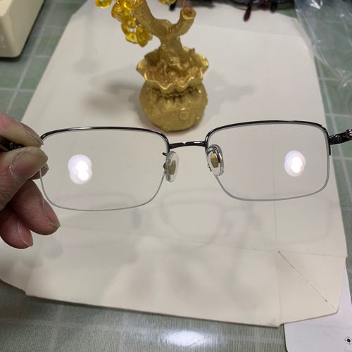 高端天然水晶石头眼镜原石白色一块石头切割清凉养眼保真清晰度高