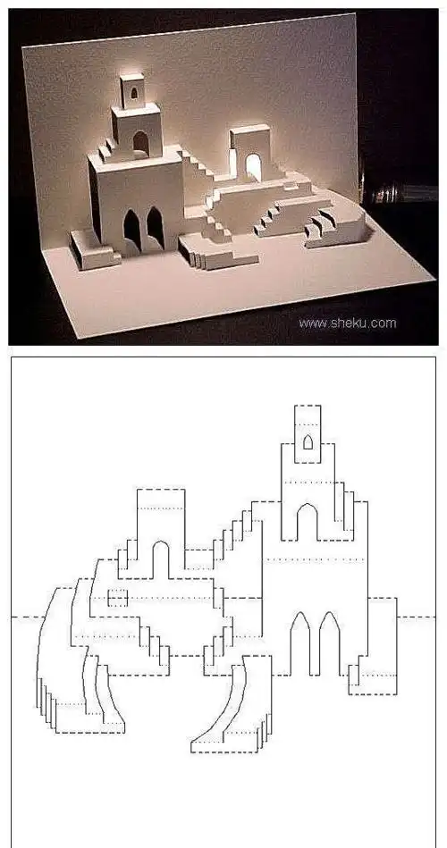 立体折纸模型图纸下载