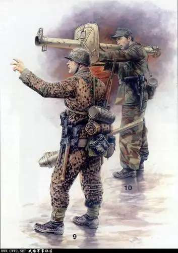 发点外国大师绘制的二战德军士兵彩绘图!标题要长