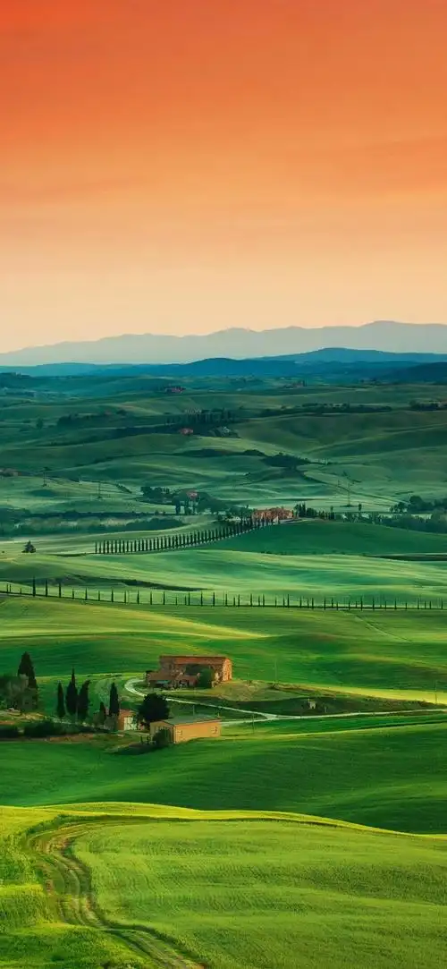 托斯卡纳的田园风光,风景-手机壁纸