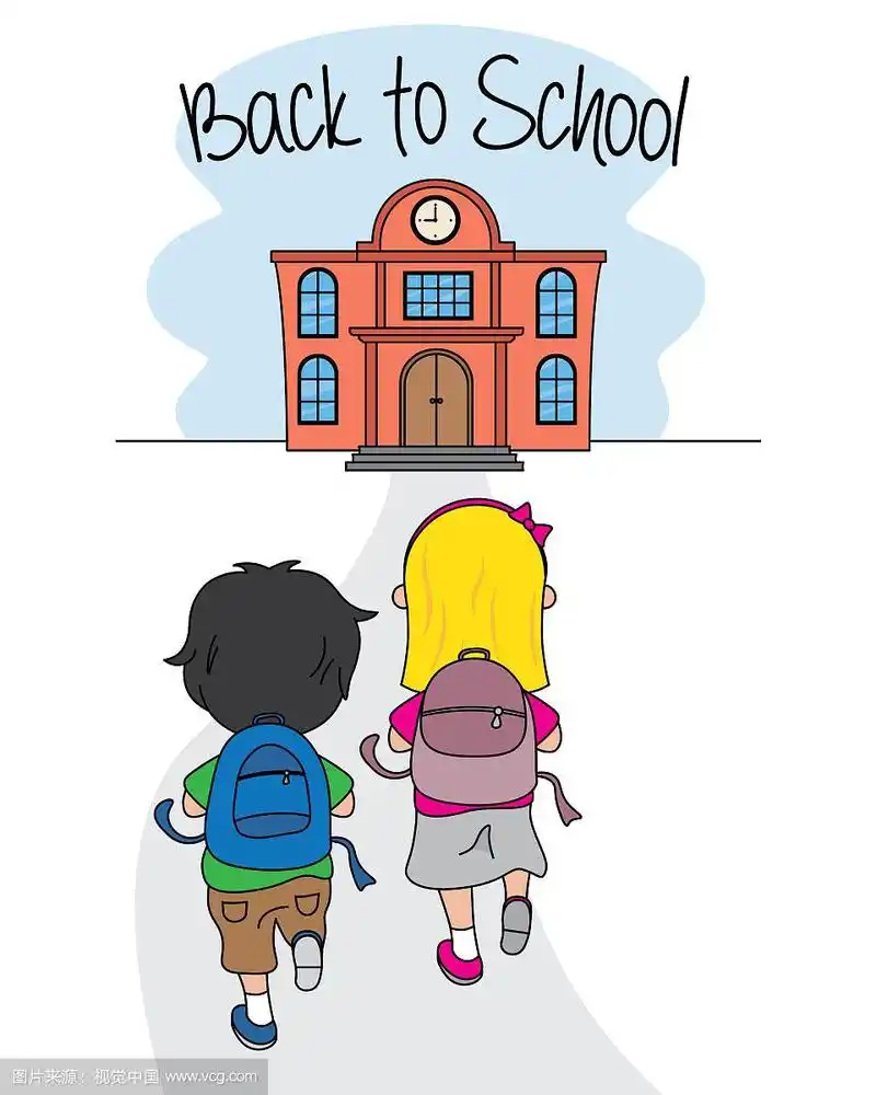 步行上学的孩子们