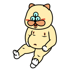 三眼肥猫微信表情