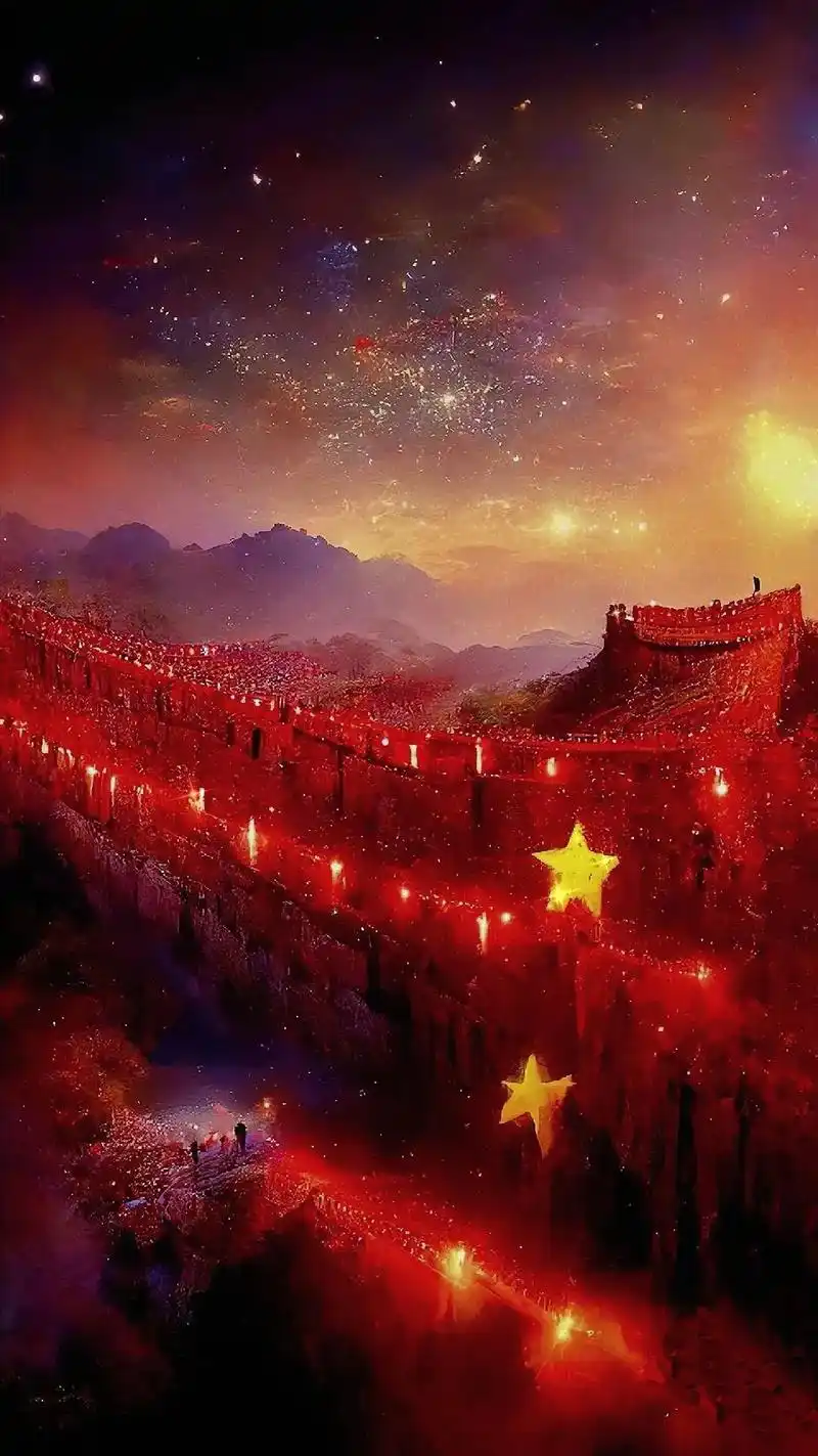 收集了爱国人士最爱之壁纸予你."何其有幸,生于华 - 抖音