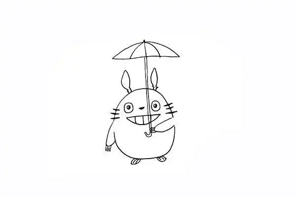 可爱龙猫简笔画教程