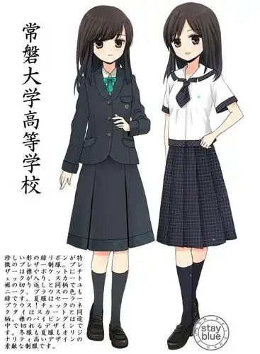 日本学校制服图鉴赏不同造型的二次元妹子相当萌