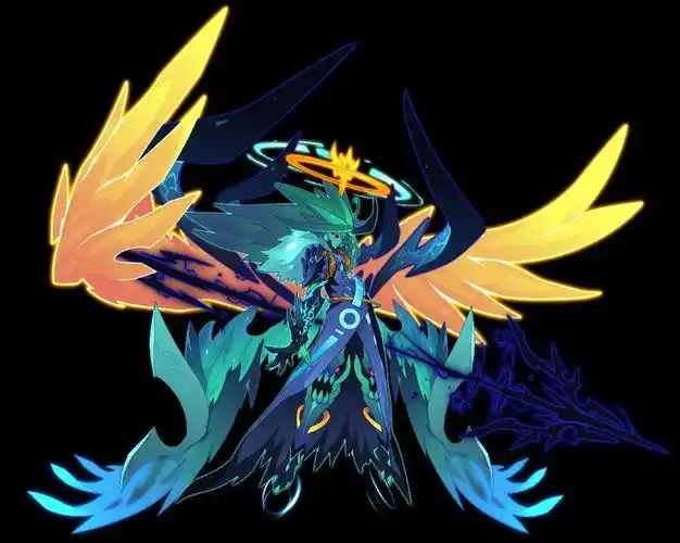 王摩哥斯">万妖王摩哥斯 /a>的封王形态,为新一代的邪灵系精灵王 /p>