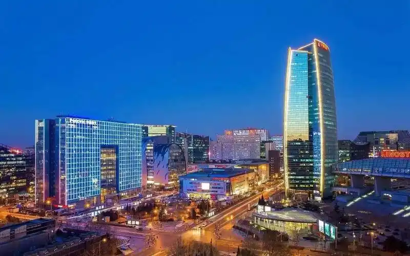 灯火通明的中关村