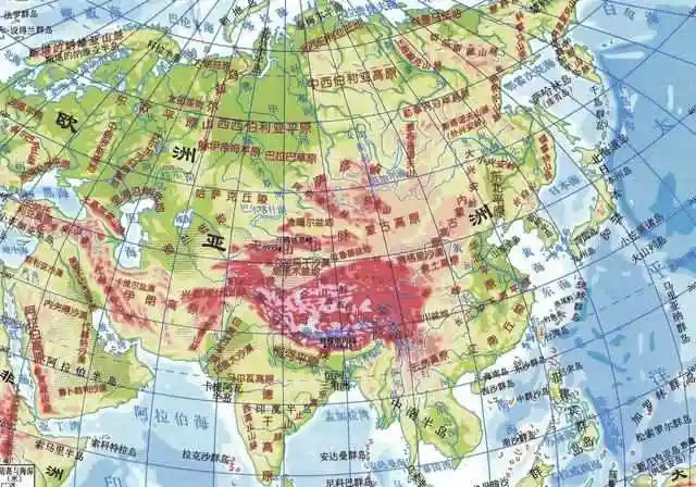 (图)亚欧大陆地形
