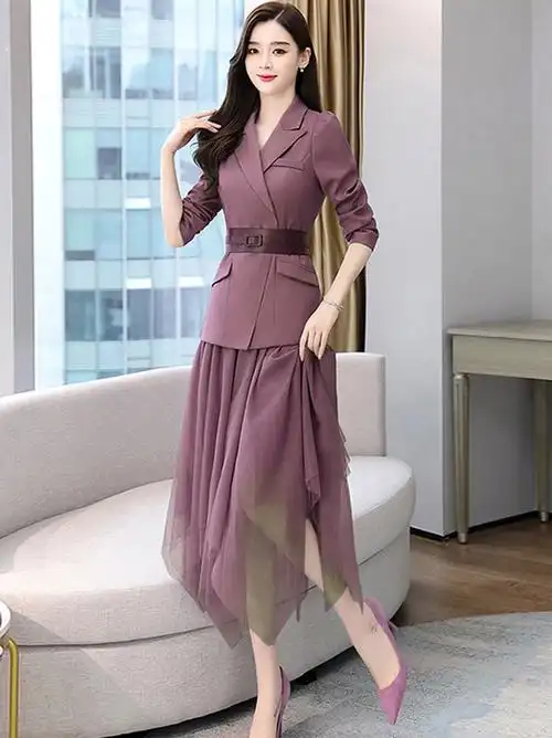 女装早秋气质时尚套装别致连衣裙子小个子冬季潮已售0￥135折后价