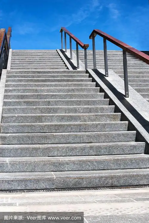 室外城市混凝土楼梯