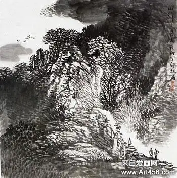 山水画家丁剑虹作品欣赏