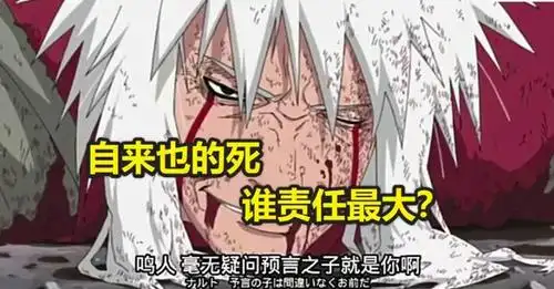 火影:自来也的死谁责任最大?纲手占20%,而他占50%